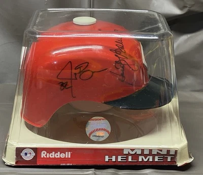 Minicasco autografiado de los Rojos de Cincinnati firmado por Jay Bruce Dusty Baker +3 más Foto 1 de 4