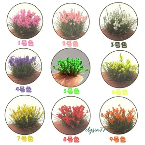 5PC Spring Flower Clusters HO/OO Scale Miniatures Multicolor Gardening Plants - Picture 1 of 23