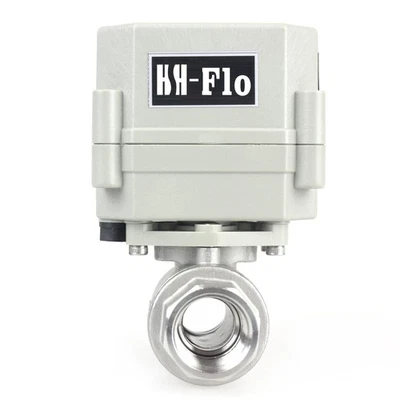 1/2" DN15 110-230VAC Normally Open CF8/Stainless Steel 304 Motorized Electric... - Image 1 of 4