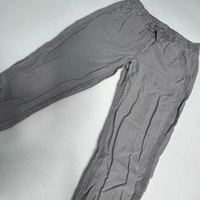 Pantalones de chándal J Crew Point Sur para mujer talla 8 junto al mar mezcla de lino gris G4611 Foto 1 de 4