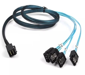 Kabel SAS Dell Precision T5820/T7820 SFF-8643 do 4xSATA K0WKF - Zdjęcie 1 z 1