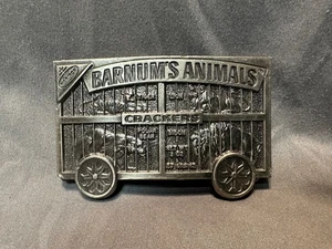 Vintage Barnamum Animal Crackers Gürtelschnalle Nabisco 1977 Made In USA Lewis - Bild 1 von 2