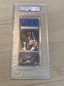 Juego 5 de las Finales de la NBA 1999 boleto Spurs/Knicks Tim Duncan/David Robinson título #1 PSA - Imagen 1 de 2