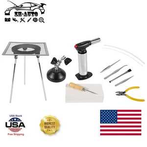 Jewelry Soldering Kit w/Butane Torch, Third Hand&Tripod for Beginner Silversmith - Picture 1 of 10