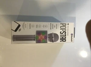 POPSTAR Bluetooth Microphone Dancing LED Karaoke Wireless New Rechargeable - Picture 1 of 2