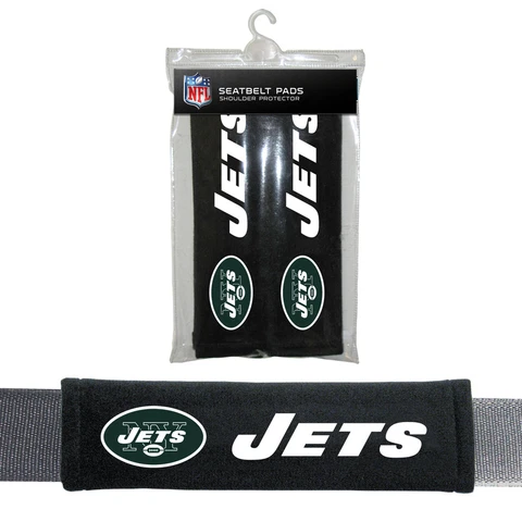 NFL New York Jets Seat Belt Pads Velour Pair by Fremont Die Cover