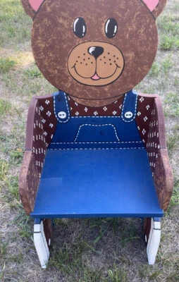 Детский деревянный медвежий стул от Whippersnappers мальчик медведь новый в коробке сборка требуется - Изображение 1 из 4