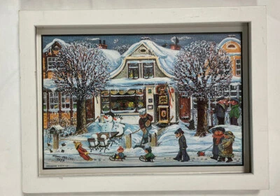 PRINTED Druck Bild Bilderrahmen ODR GmbH Parczyk, Hans 1989 Kleinformat Winter - Bild 1 von 4