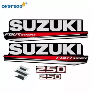 Top Cowling Sticker Kit For Suzuki Outboard Motor 4 Stroke 250HP Graphics Decals - Bild 1 von 4