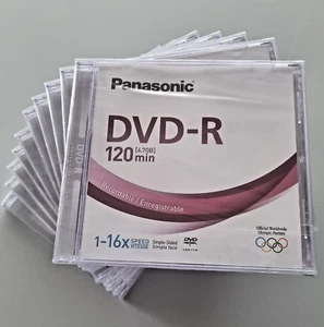 10 Stück - Panasonic DVD-R Rohlinge 4,7 GB DVD Rohling - Afbeelding 1 van 3