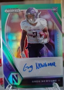 2021 Prizm Draft Picks Greg Newsome Green Auto Rookie RC Browns Wildcats DPA-GNE - Picture 1 of 2