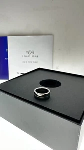 Anillo inteligente YoR plateado talla 7 cuerpo seguimiento del sueño - Imagen 1 de 6