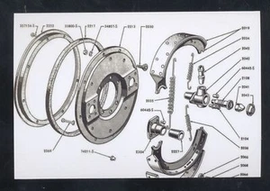 FORD 8N TRACTOR REAR BRAKES DIAGRAM FORD TRACTORS PARTS - Picture 1 of 1