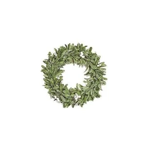 Artificial Christmas Wreath Traditional Mistletoe White Berries Decoration 35cm - Picture 1 of 1