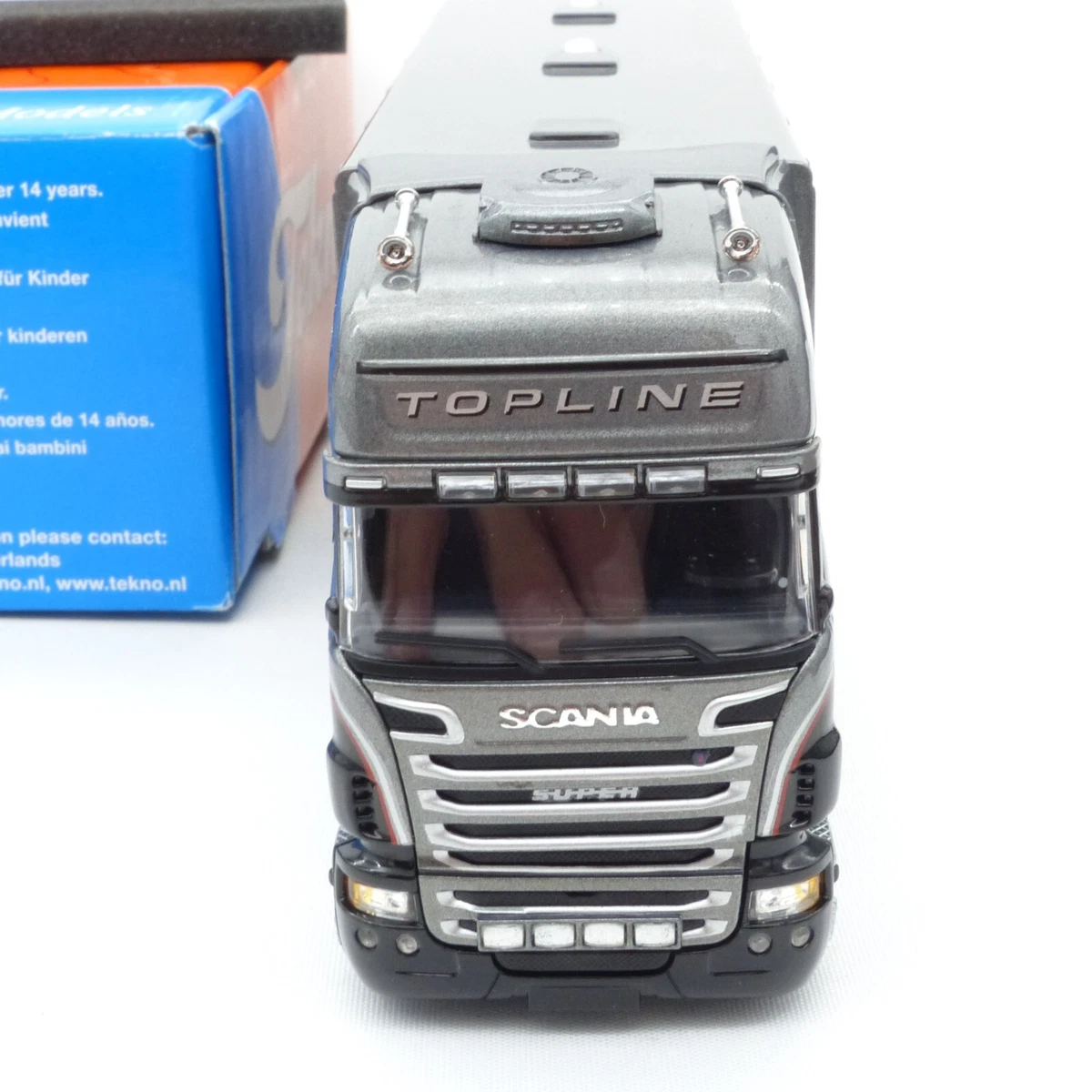 Scania R-Serie Topline 3-Achser LKW Modell 1:50 – Mit Individuellem Wunschkennzeichen – Ca. 11,5 Cm
