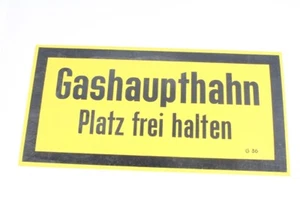 Sign Gas Main Valve Keep Clear Yellow 14.7cm x 29.7cm - Picture 1 of 4