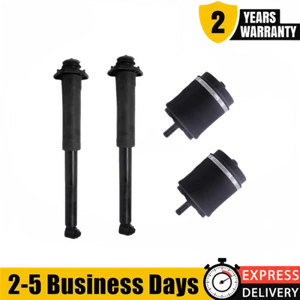 2x Rear Shock Absorbers+2x Rear Air Spring Fit RANGE ROVER III L322 3.0L 4.2L - Picture 1 of 11