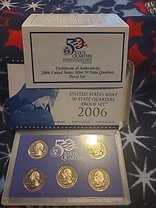 2006 S United States Mint 50 State Quarters Proof Set and Box