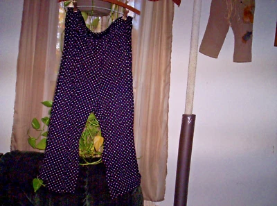 Nuevo Charter Club Talla XXL Algodón Capri Pijama Pantalones Negro Con Lunares Foto 1 de 2