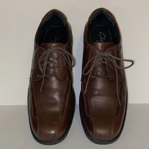 Clarks XTR Herren Größe 13 Braun Schnürschuhe Leder Oxford Komfort Schuhe Stoßdämpfend - Bild 1 von 11