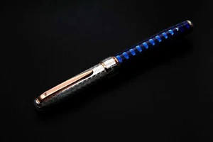 Elettric Honeybee Fountain Pen 925 Solid Silver Bock Nib Fine Point Black Ink - Picture 1 of 9
