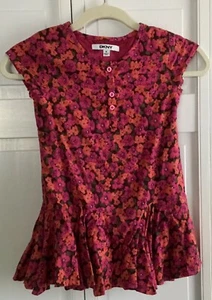 DKNY Size 6 Purple Floral Sleeveless Dress - Picture 1 of 5