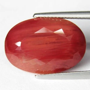 Impresionante piedra preciosa natural andesina de 12,60 quilates 19x13,2x7,7 mm corte ovalado suelta del Congo - Imagen 1 de 4