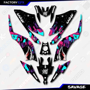 Kit de gráficos de carreras Nebula Savage Camo se adapta a calcomanías Yamaha Raptor 125 250 11-25 - Imagen 1 de 2