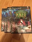 WORLD CHAMPIONSHIP POKER - PS2 - COMPLETE W/MANUAL - FREE S/H (Q)