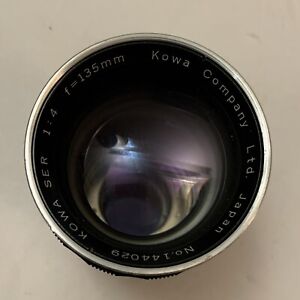 Kowa SER SLR Camera Telephoto Lens 1:4 f=135mm With Caps