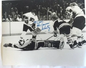 Philadelphia Flyers Dave The Hammer Schultz Bobby Orr Autographed Photo - Picture 1 of 2