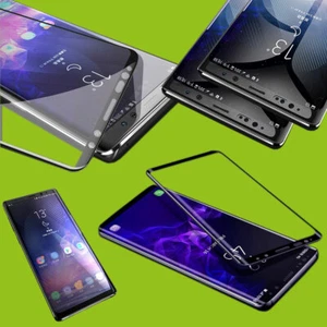 Für Samsung Galaxy A7 A750F 2x 9D Display 0,3 mm H9 Hart Glas Schwarz Folie Neu - Zdjęcie 1 z 1