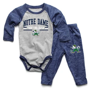Wes and Willy Baby College Long Sleeve One Piece and Pant Set - Picture 1 of 70
