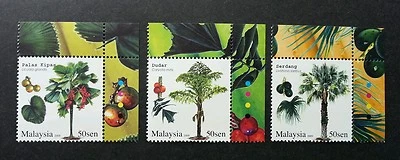 *FREE SHIP Malaysia Palm Trees 2009 Plant Flower Flora Fruit (stamp color) MNH - Image 1 of 4