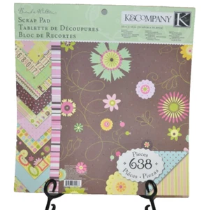 NEW K&Company Scrapbook Paper Pad 12 x 12 Brenda Walton 638 Pieces - Photo 1 sur 5
