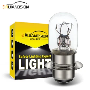 Ruiandsion H6M Halogène Phare De Moto P15D ATV Lumière De Jour 12V Blanc Chaud - Foto 1 di 10