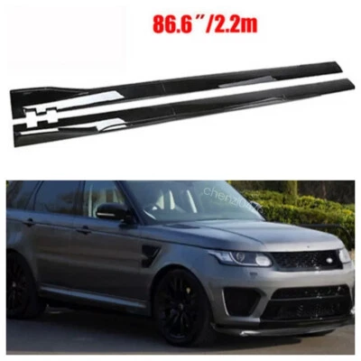 86.6" Side Skirts Rocker Panel Body Kits Lip Splitter For Land Rover Range Rover Foto 1 de 4