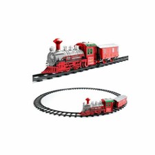 Trenino natalizio con luci e suoni decorazione sotto albero addobbi natalizi