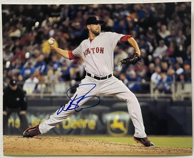 Foto brillante autografiada firmada por Matt Barnes de 8x10 de los Medias Rojas de Boston Foto 1 de 1