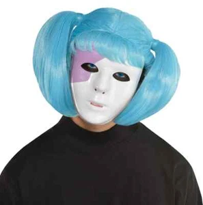 Gruselige Susie Gesichtsmaske Perücke Set Halloween Dunkle Seite Neu - Bild 1 von 4