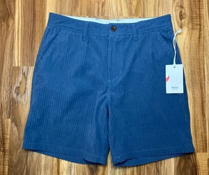 Katin Shorts Corduroy Kennith Cotton Surf Skate Blue Wide Wale Men’s 30 - Picture 1 of 10
