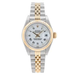 Rolex Datejust 79173 Orologio Bicolore Acciaio 18KY Diamante Bianco Romano TUTTO ORIGINALE - Foto 1 di 18