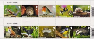 Großbritannien 2025 Mi. 5613-22 ** MNH Tiere im Garten Vögel Biene Frosch Igel - Bild 1 von 1
