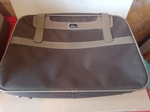 Vintage Antler Suitcase Travel Case in Brown and Tan No Key Free Postage - Picture 1 of 18