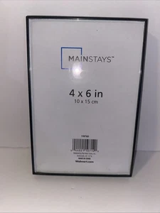 Mainstays 4x6 inch Black 0.5" Gallery Tabletop or Wall Picture Frame - Picture 1 of 2