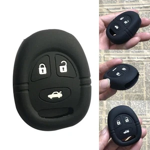 Housse Etui Clé Silicone pour Saab 9-3 9-5 Fob Télécommande 3 Boutons Haute Q - Picture 1 of 9