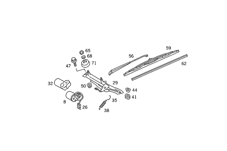 Limpiaparabrisas original Mercedes-Benz 126-820-03-45 Foto 1 de 1