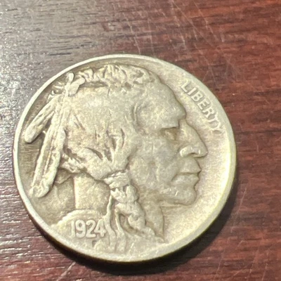 Nicer low mintage 1924 S Buffalo Head Nickel A-11 - Image 1 of 2