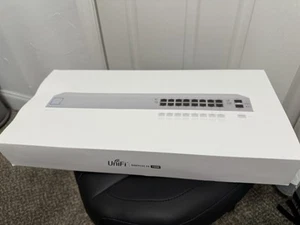 Ubiquiti UniFi 16 Port POE+ Switch 150W US-16-150W - With 2x BONUS SFP Module - Picture 1 of 12