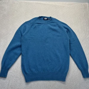 Knights Bridge Pullover Herren L Blau Wollmischung Made in Italy Pulli Rundhals - Bild 1 von 6